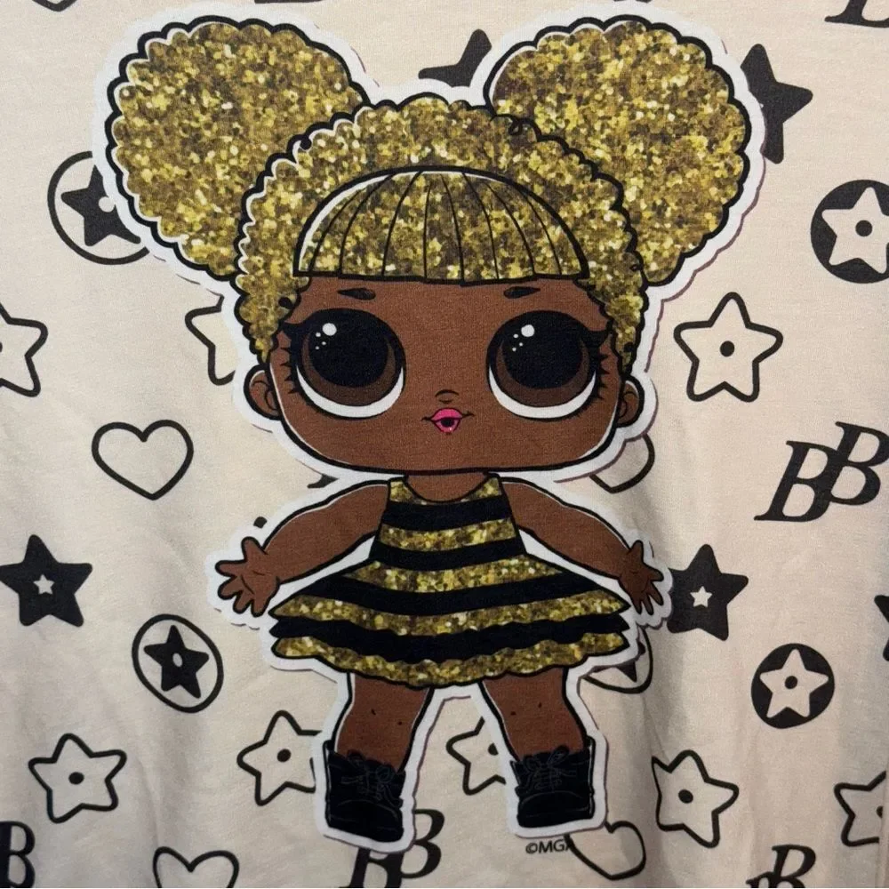 PatPat L.O.L surprise size 9-10 years Glittery character hoodie joggers outfit